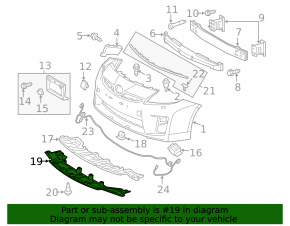 Toyota Prius 30 10-15 Front Bumper Lip