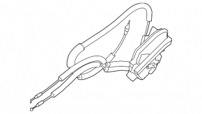 Rear left door lock Nissan Rogue 14-20