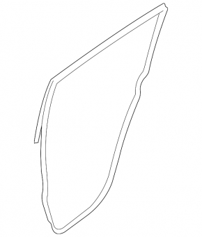 Nissan Leaf 13-17 rear right door seal