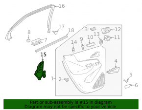 Chevrolet Equinox 18- Rear Right Door Panel