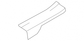 Rear right door sill trim Hyundai Santa FE 21-23 black