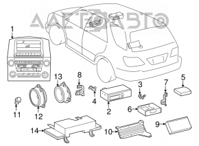 Rear left speaker Lexus RX300 98-03