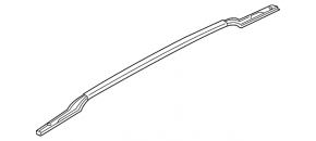 2 x Roof Rails for Kia Sorento 10-15 (gray)