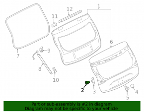Nissan Murano z52 15- Trunk Door Lock