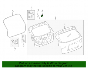 Nissan Murano z52 15- Trunk Door Lock