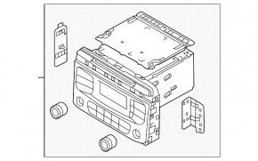 Radio tape recorder Kia Sorento 19-20