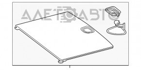 Mercedes GLA 15-20 boot floor black