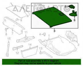 Mercedes GLA 15-20 boot floor black