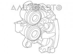 Front right support Mercedes W167 GLE 450 20-23 AWD for disc 375/400mm