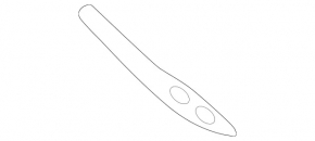 Front bumper mount, center upper left, Mercedes H247 GLA 20-26