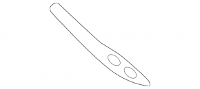 Front bumper mount, center upper left, Mercedes H247 GLA 20-26
