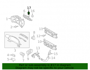 Mazda 6 14-21 dashboard light sensor