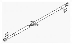 Propeller shaft Lincoln MKZ 13-20 2.0T