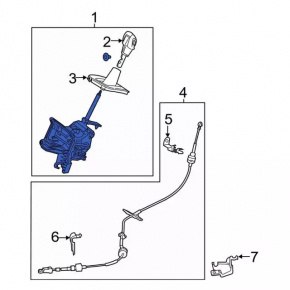 Gearbox shifter Ford Escape MK3 13-16 2.5