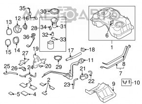 Fuel filler cap Mazda 6 13-21