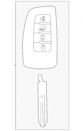 Nissan Rogue 14-20 3-button key, folding opening defect