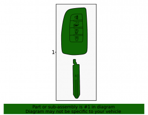 Nissan Rogue 14-20 3-button key, folding opening defect