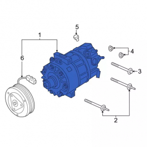 Air Conditioning Compressor Ford Escape MK4 20- 1.5T