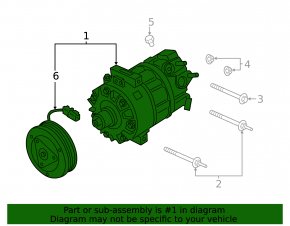 Air Conditioning Compressor Ford Escape MK4 20- 1.5T