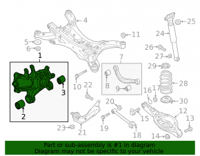 Mazda CX-5 13-16 FWD rear right axle