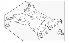 Lincoln Corsair 20-26 fwd rear subframe