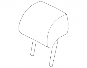 Headrest 2nd row left Volkswagen ID.4 21-22 gray fabric