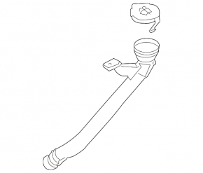 Infiniti FX35 FX45 03-08 washer reservoir neck without cap