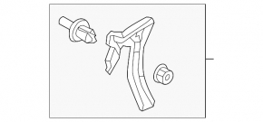 Rear bumper mount right Volvo XC90 16-19