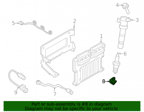 Kia Sorento 16-20 3.3 Camshaft Position Sensor