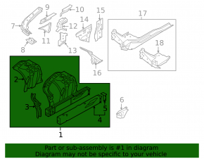 Front left quarter BMW 7 G11 G12 16-22