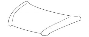 Naked hood of a 17-22 Chevrolet Spark