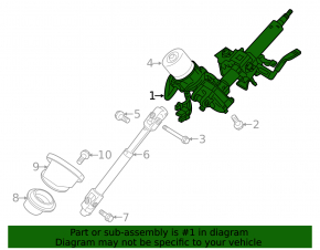 Steering column Mitsubishi Eclipse Cross 18- with EPS, without upper shaft