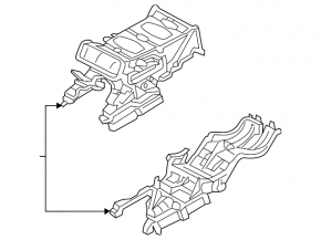 Rear heater housing with fan for Audi Q8 19-25