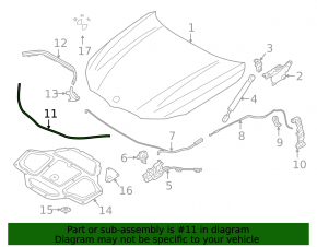 Front hood seal BMW 7 G11 G12 21-22 rest