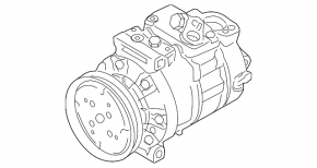 Air Conditioning Compressor VW Jetta 11-18 USA 2.0