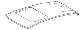 Metal roof Lexus UX200 UX250h 19 - under the hatch