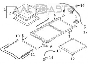 Subaru Forester 19-24 SK frame hatch mechanism