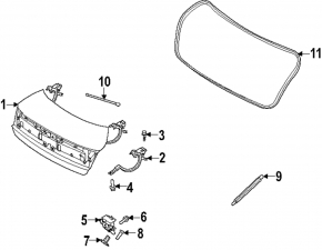Hyundai Sonata 24-25 trunk lid