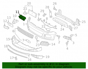 Front camera bracket VW Touareg 11-17