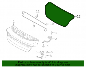 Kia K5 21-24 trunk lid seal