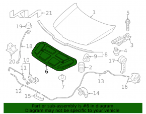 Kia Sportage 23-26 hood insulation