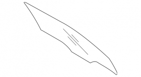 Front right door glass Hyundai Veloster 12-14