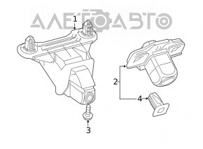Rear view camera Toyota Rav4 19-