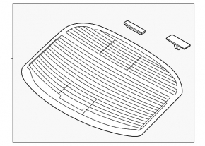 Rear window for Kia Optima 11-15