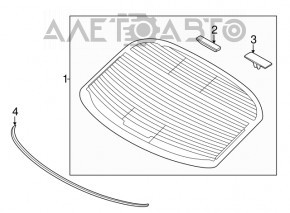 Rear window for Kia Optima 11-15