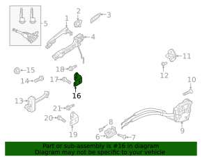 Upper front right door hinge Mazda 3 23-26 5d