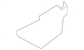 Rear bumper guard left Ford Fusion mk5 13-20 dented