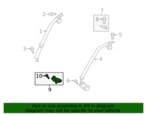Mazda 6 18-21 black rear seat belt latches with sensor