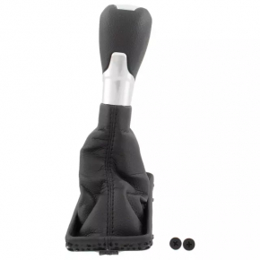 Ford Escape MK3 17-19 Black Leather Gear Shift Knob with Cover