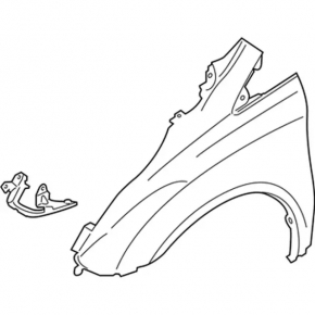 Front right fender Ford Transit Connect MK2 13-23